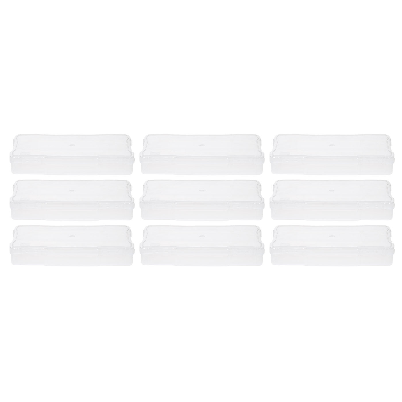 Naivees 12 Pack Photo Case 5 x 7 Photo Storage Boxes Inner Photo Organizer Boxes Clear Plastic Picture Boxes Transparent Craft Keeper Photo Contain