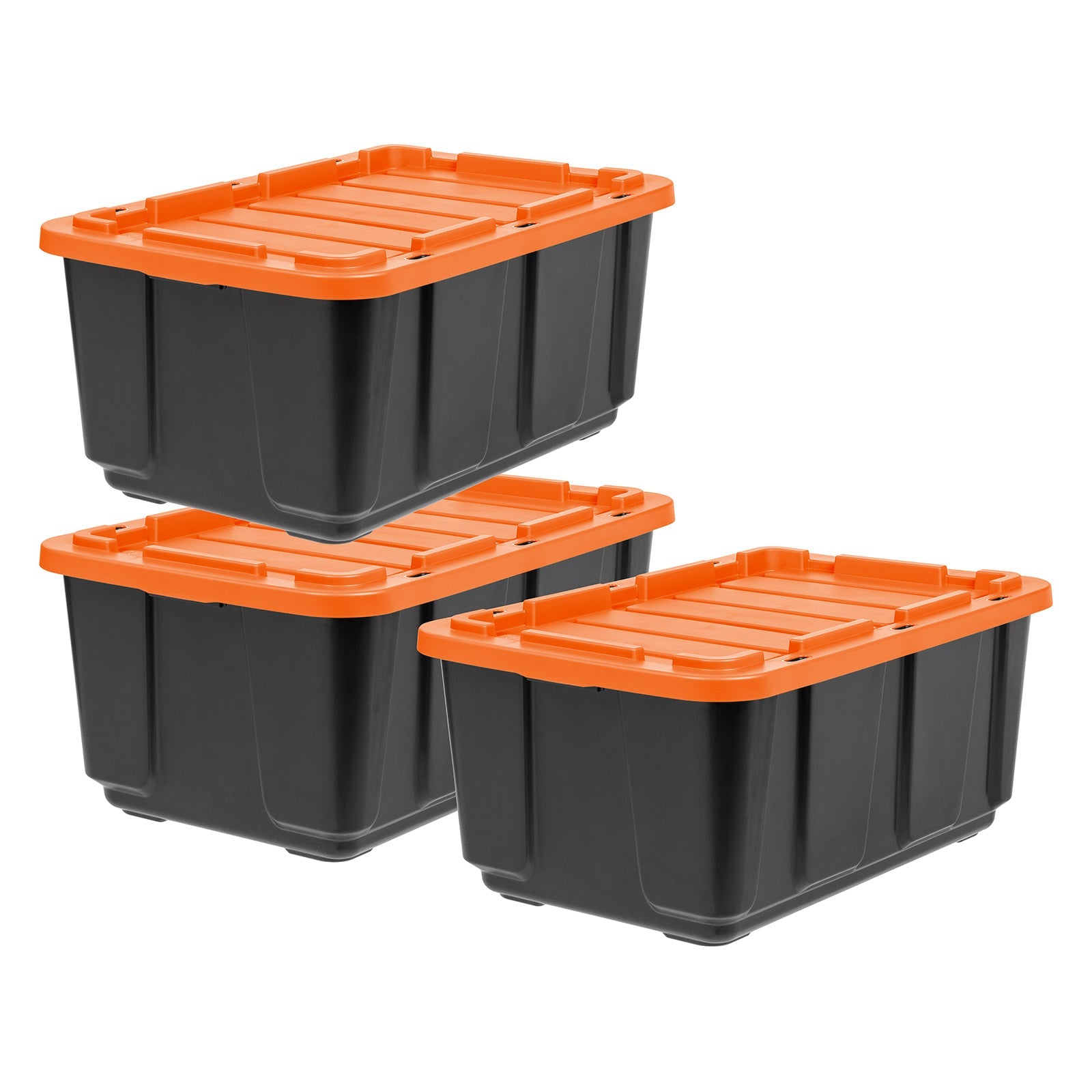 20-Gallon Black with Orange Lid Halloween Storage Tote at Menards®