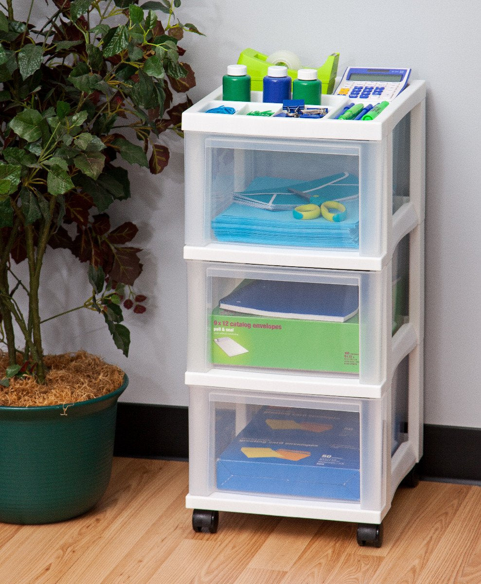 3 Drawer Plastic Storage