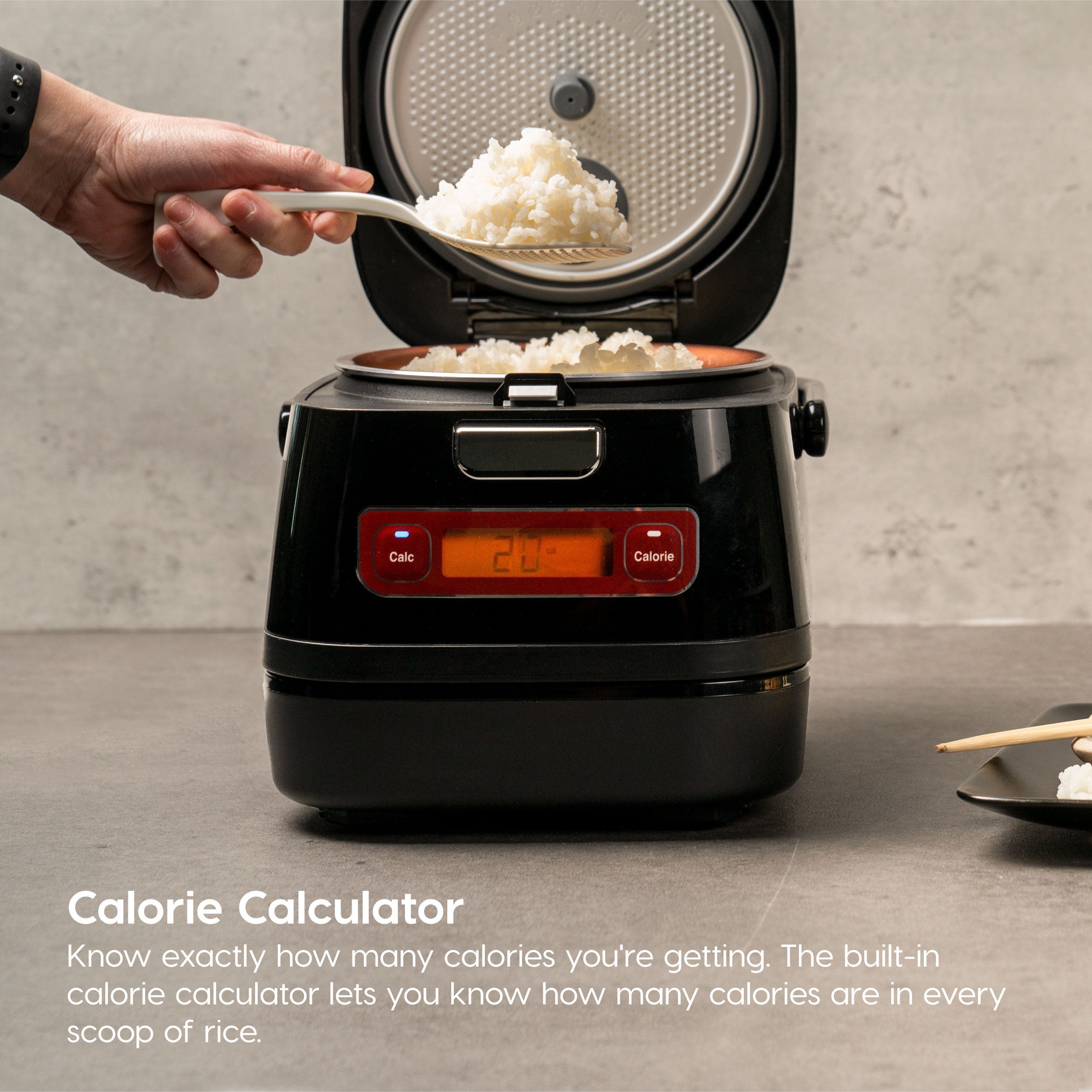 Rice Cooker and Induction Cooktop 2-in-1 with 7 Cooking Modes 