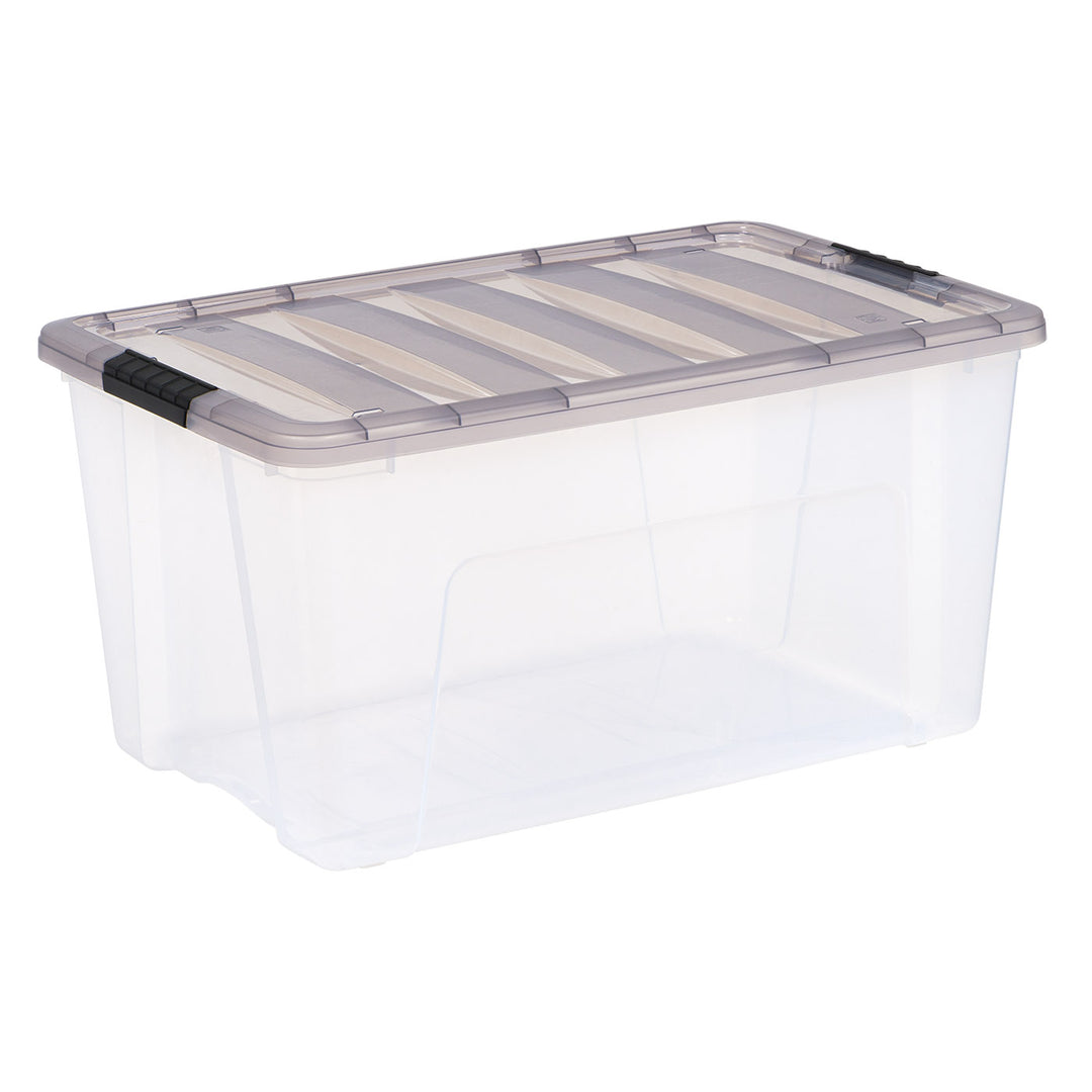 Stack & Pull Clear storage Box 3 Pack - 18 gal. (72 qt.)