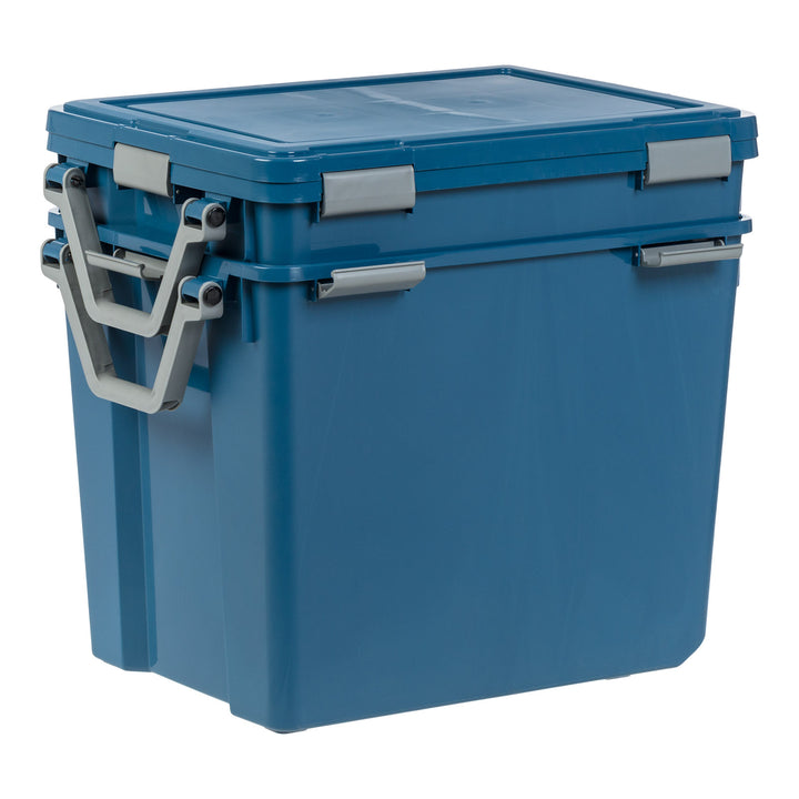 103Qt Eco-Friendly Heavy Duty Totes for Storage with Easy-Grip Handles, 2 Pack