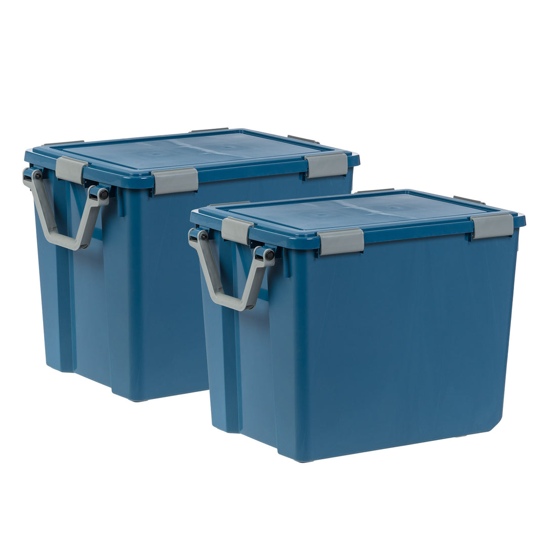 103Qt Eco-Friendly Heavy Duty Totes for Storage with Easy-Grip Handles, 2 Pack