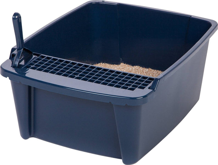 Split-Lid Hooded Litter Box with Scoop - IRIS USA, Inc.