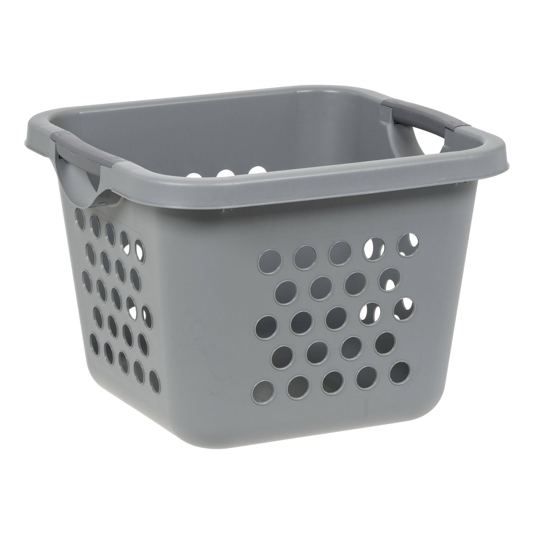 IRIS USA, 30L Compact Laundry Basket/Hamper, Gray/Dark Gray, Pack of 3 - IRIS USA, Inc.