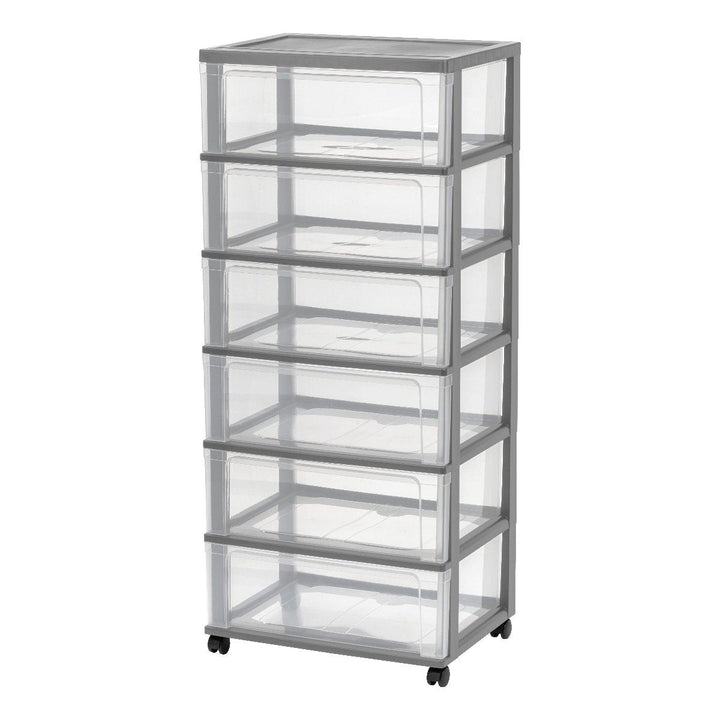 Wide Chest 6 Drawers - image 1#color_gray