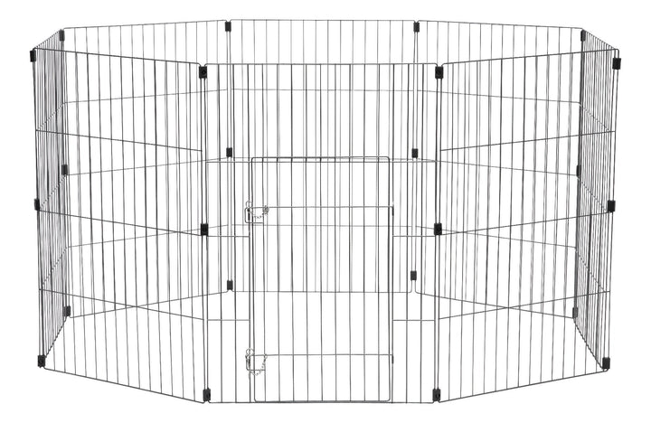 Wire Pet Pen - 36-inch - image 1#color_gray