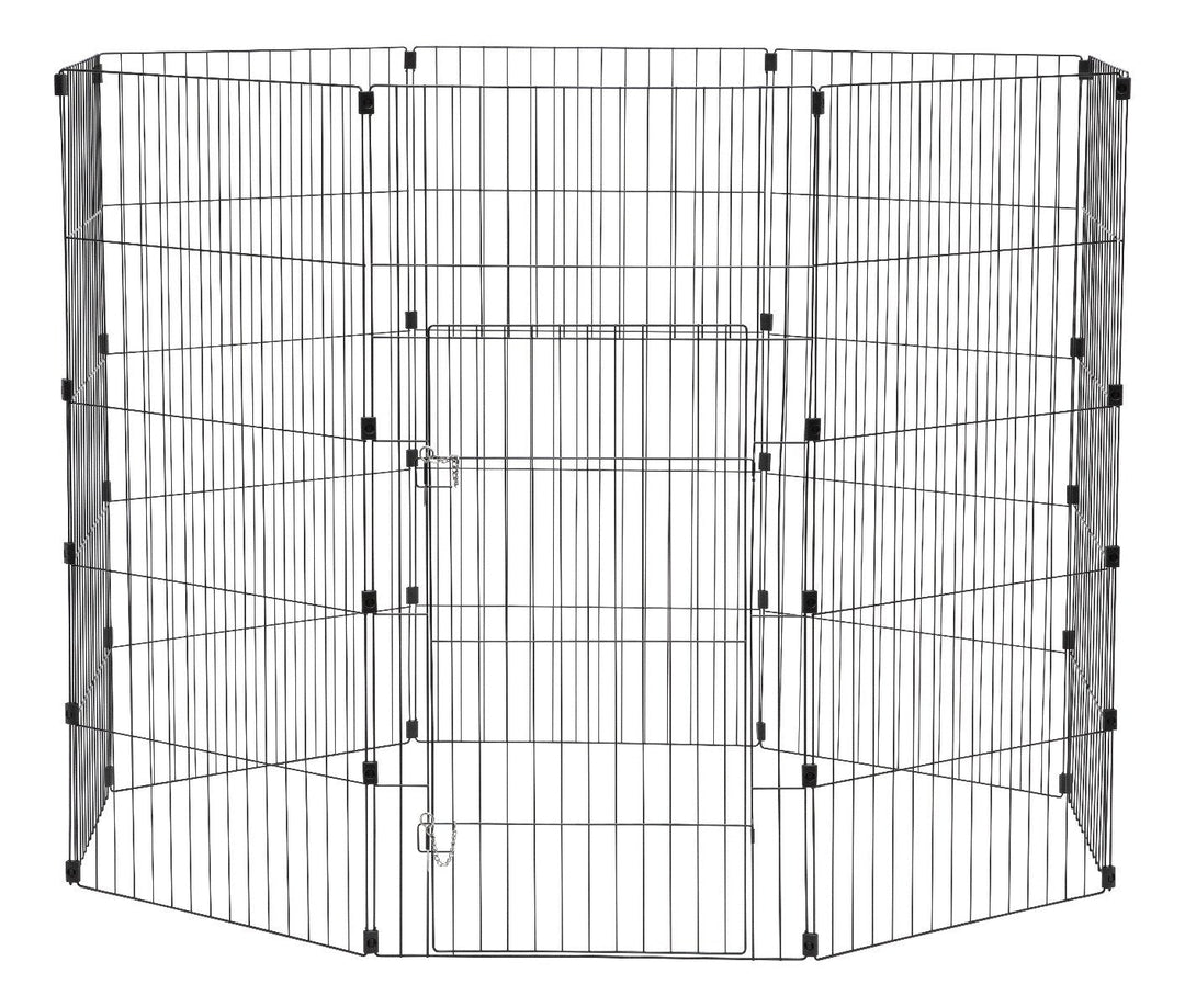 Wire Pet Pen - 48-inch - image 2#color_black