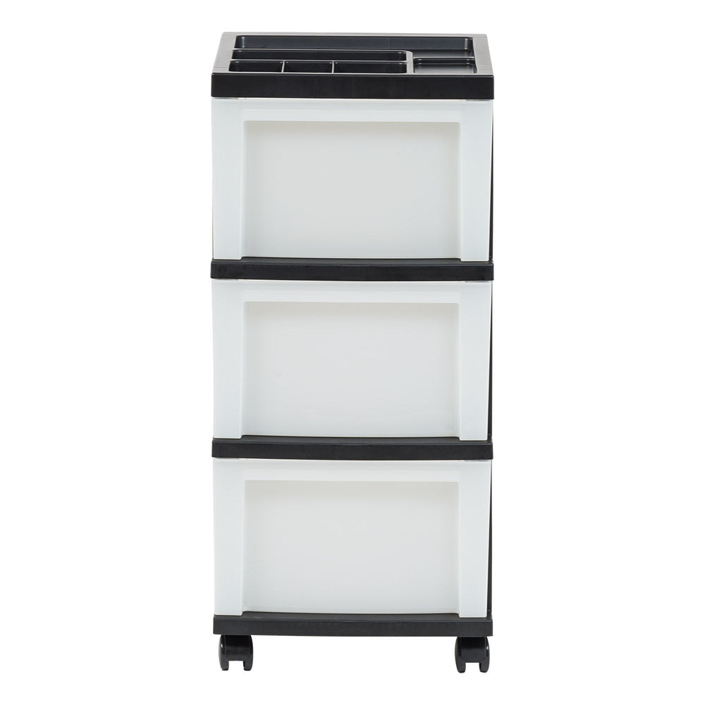 Plastic Storage-Drawer, Organizer-Cart, 6, Black/Pearl - IRIS USA, Inc.