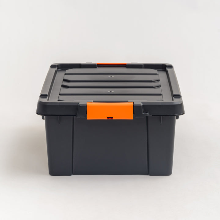 47 Quart Heavy Duty Plastic Storage Box, Black Pack of 4 - IRIS USA, Inc.