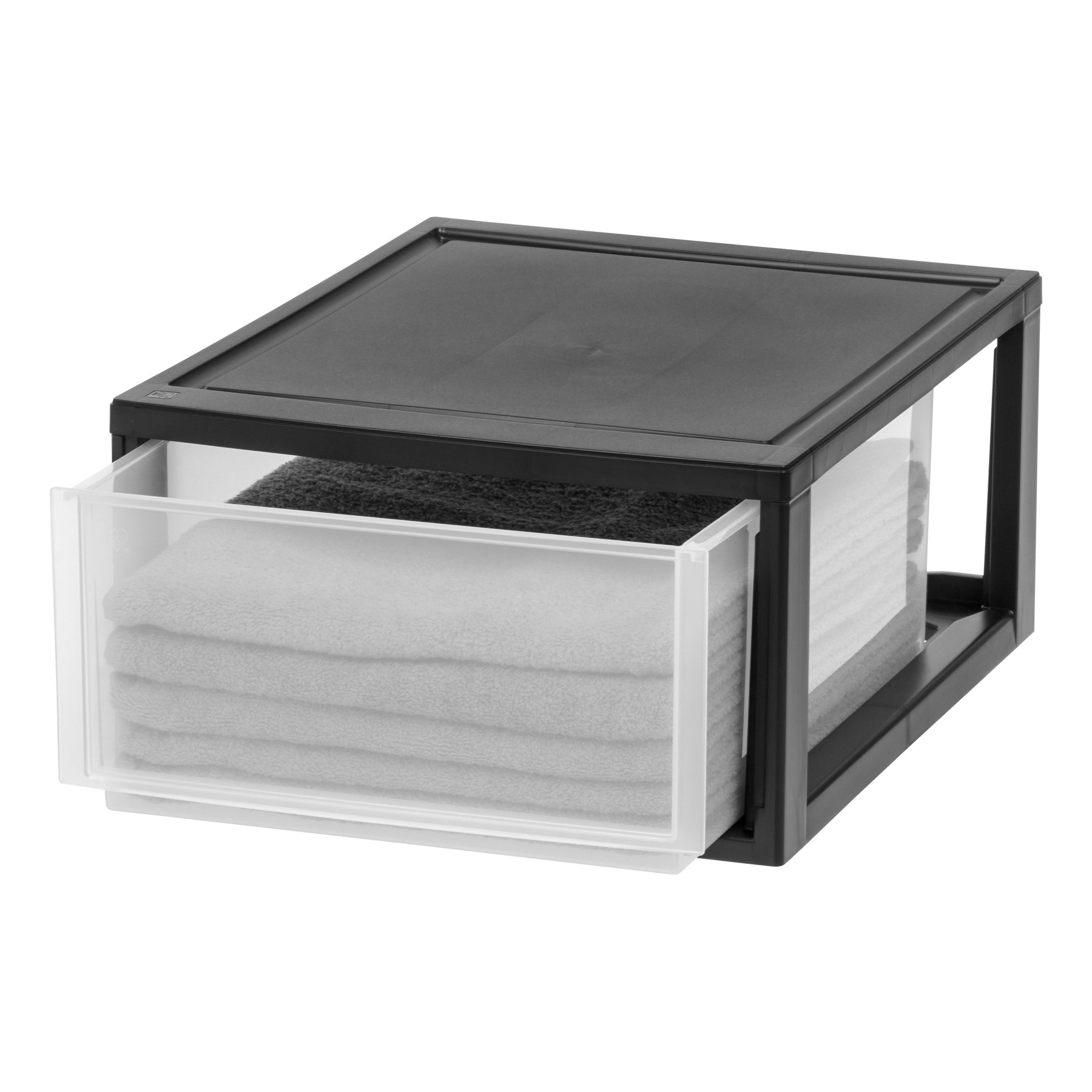 IRIS 3-Pack Gray Stackable Plastic Storage Drawer 11.6-in H x 15.6-in W x  19.6-in D in the Storage Drawers department at