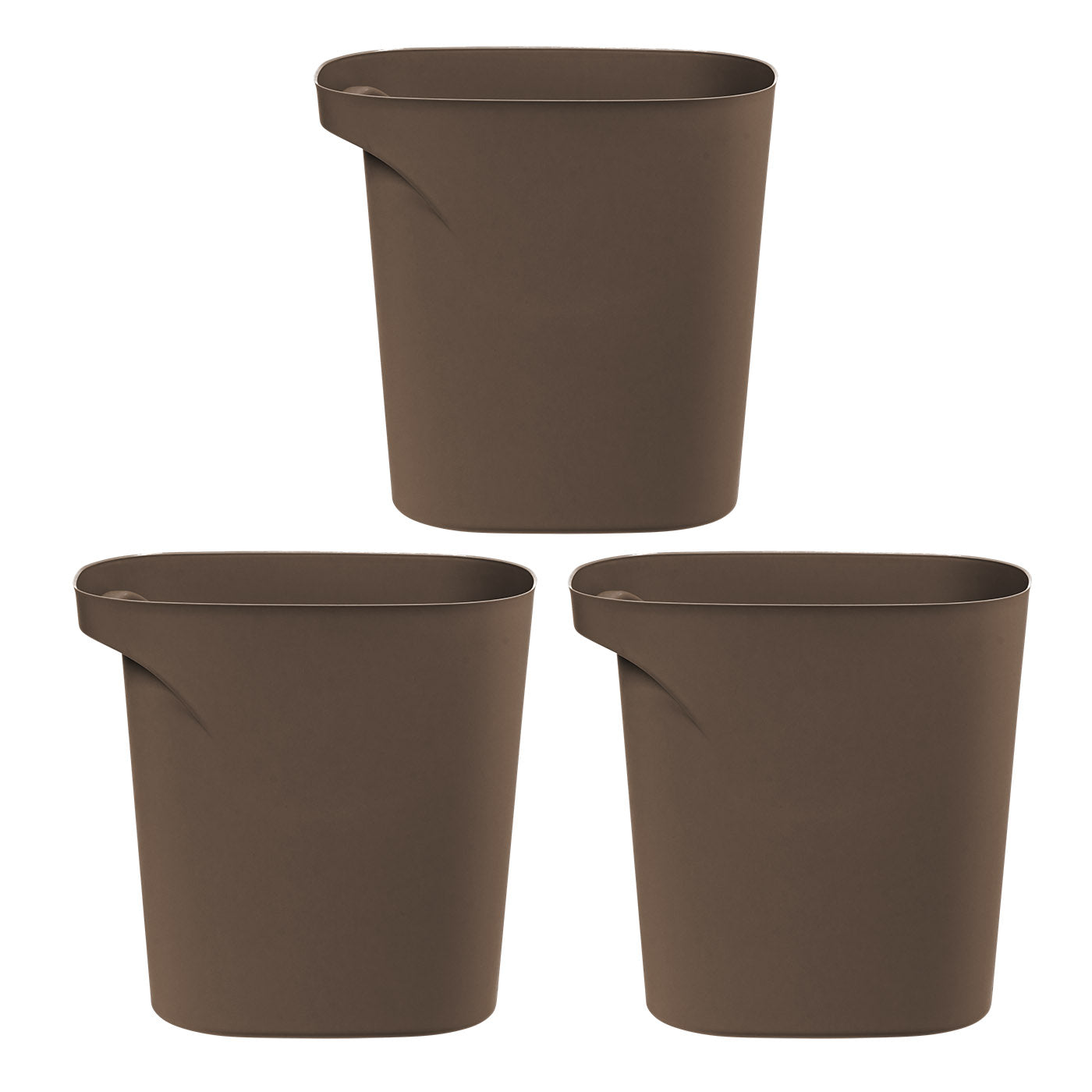 Iris Usa 6 Gallon / 24 Quart Plastic Wastebasket Trash Cans For