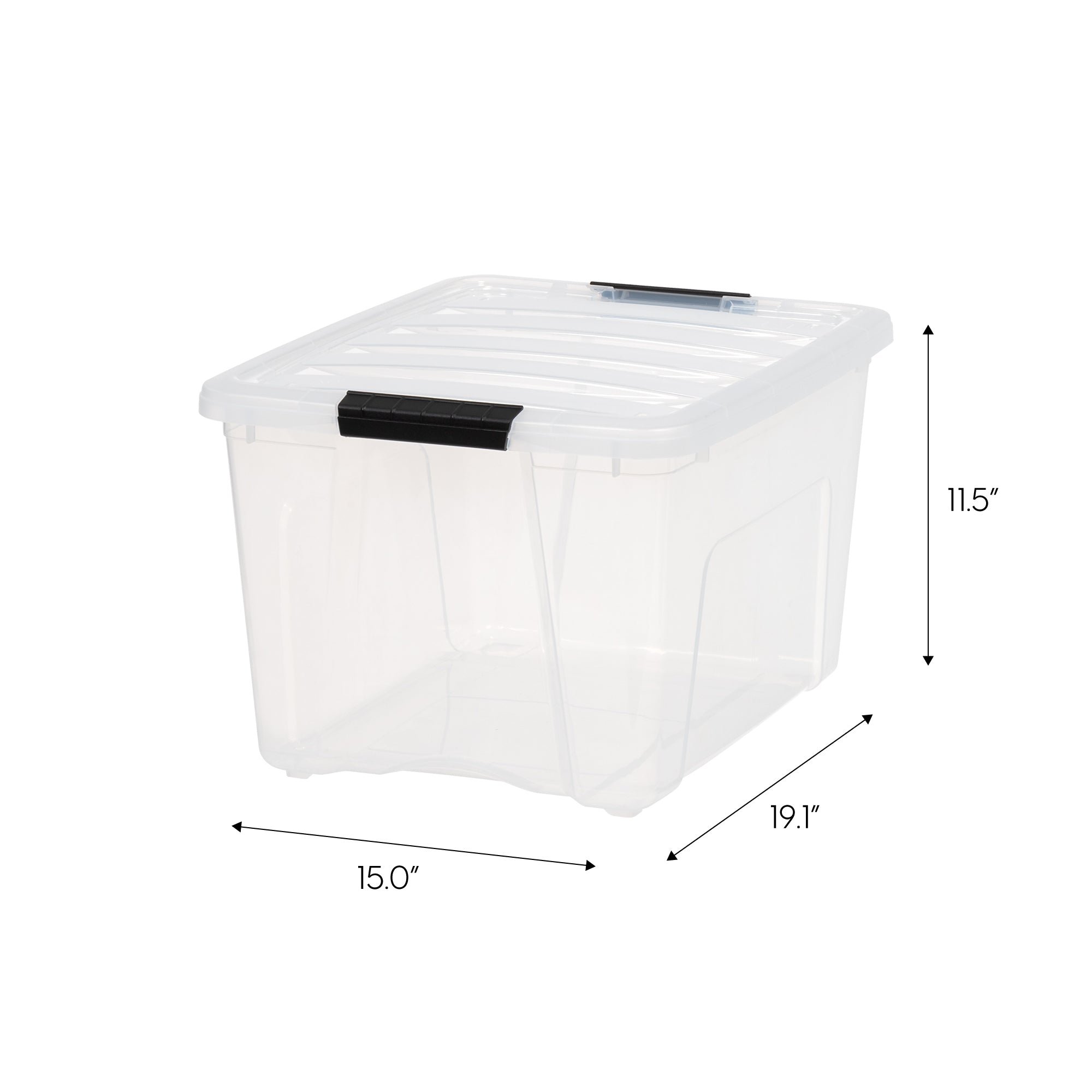 40 gallon clear storage bin best sale