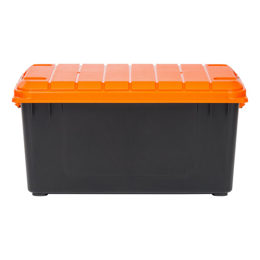 79 Quart Stack & Pull Clear Nesting Black Latching Storage Container [ Part of 2 ] - IRIS USA, Inc.