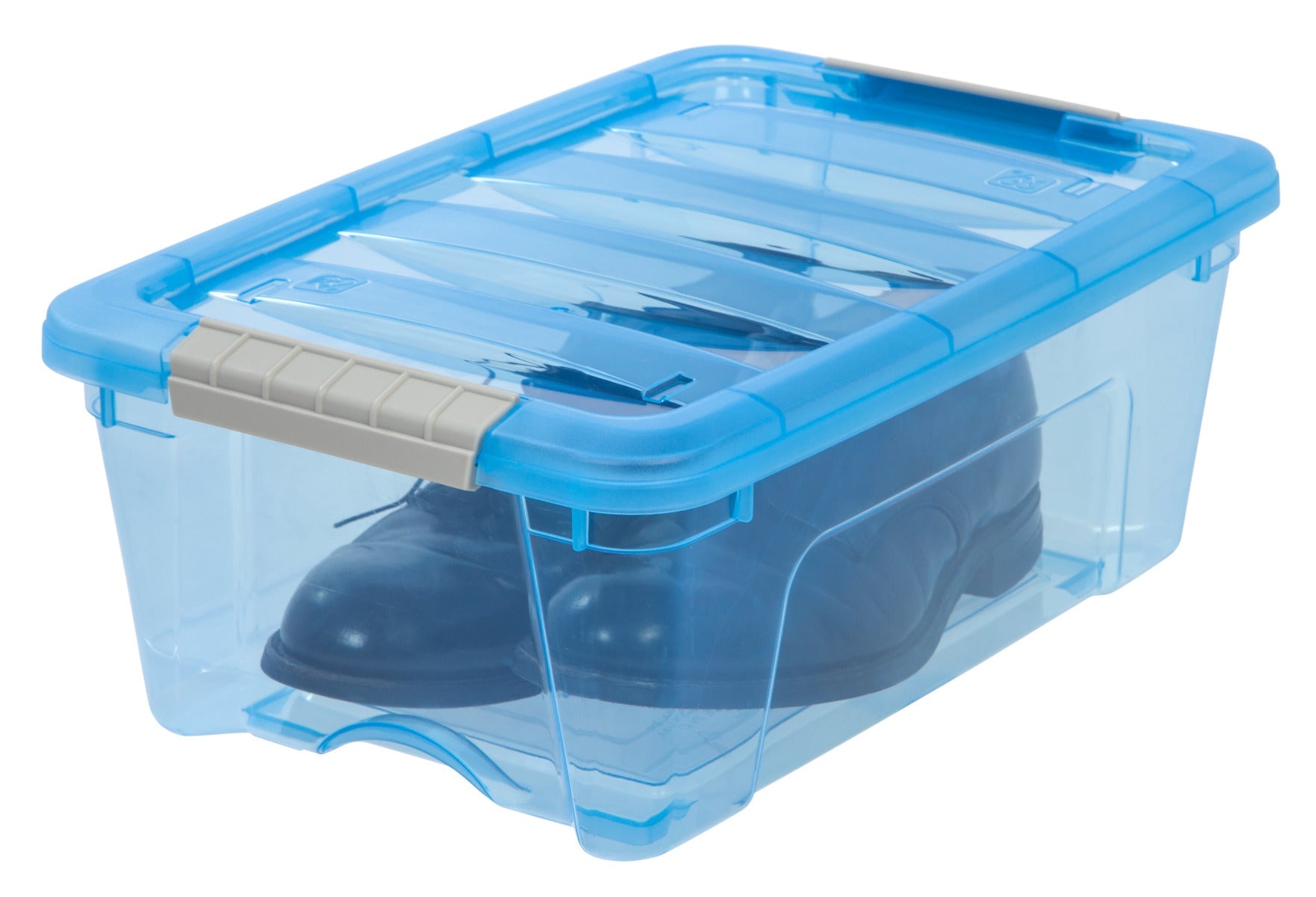Iris USA Stack and Pull Storage Box, Clear - 6 count, 12.9 qt each