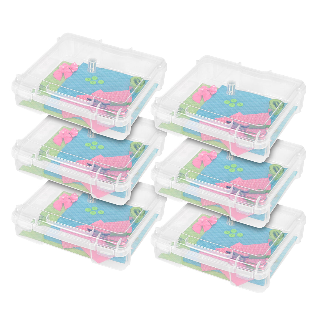 8" x 8" Portable Project Case, 6 Pack, Clear - IRIS USA, Inc.