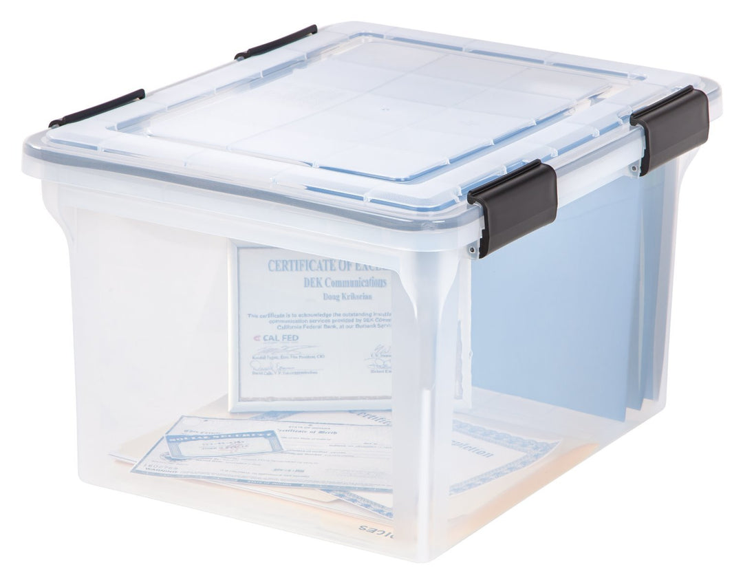 Iris USA WeatherPro Legal File Storage Box, Set of 3