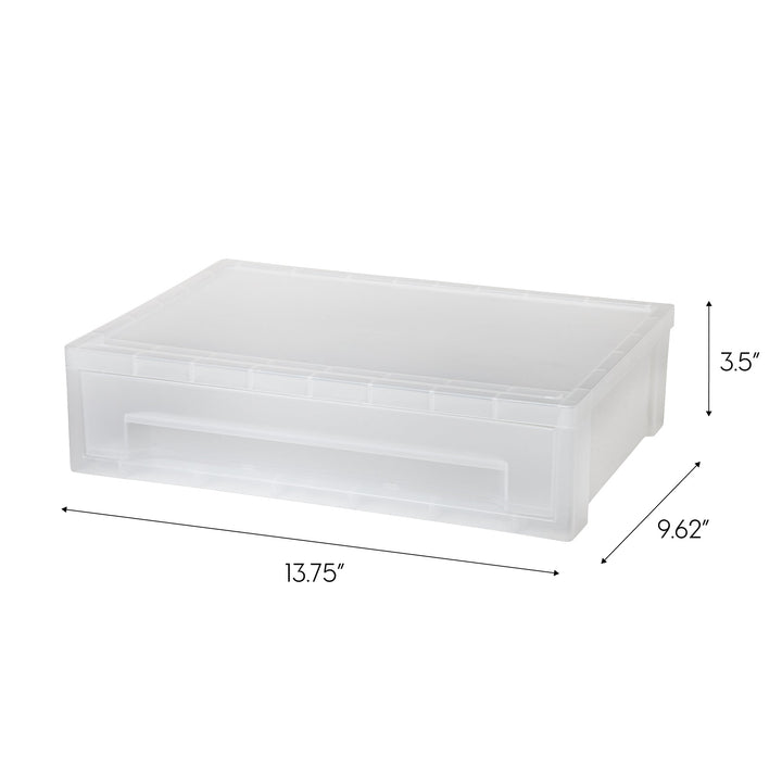 Large Desktop Stacking Drawer, 6 Pack, Clear - IRIS USA, Inc.