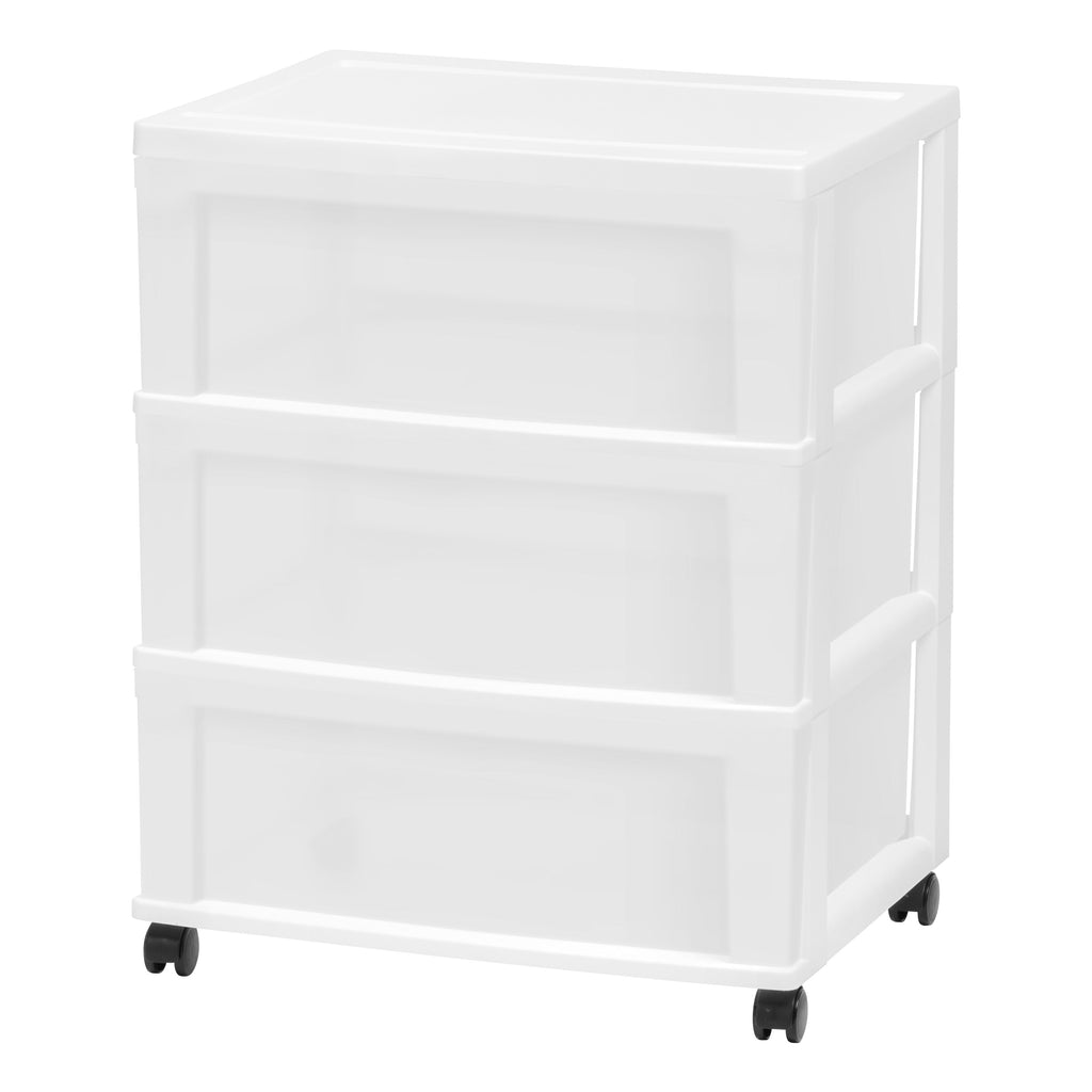 Iris 3 Drawer Wide Chest - Gray