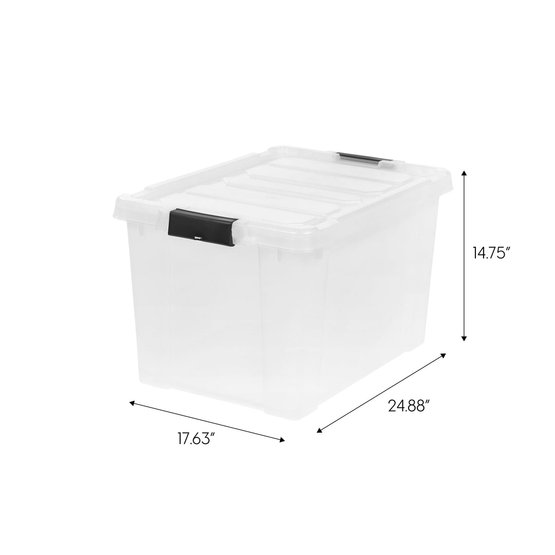 Store-It-All Tote 18 Gallon, 2 Pack, Clear - IRIS USA, Inc.