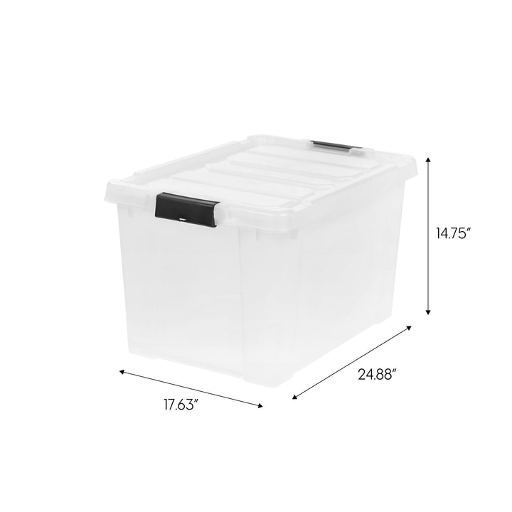 Store-It-All Tote 18 Gallon, 2 Pack, Clear - IRIS USA, Inc.