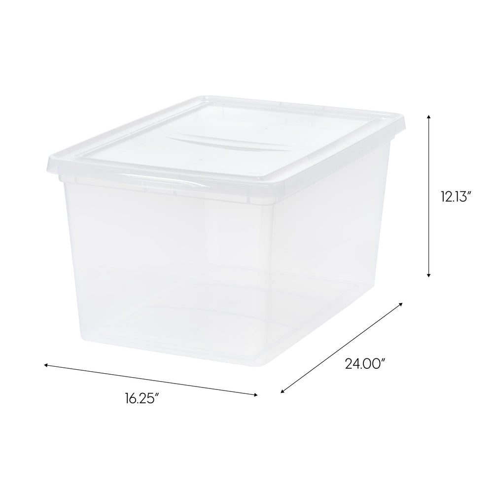 58 Quart Clear Storage Box, 6 Pack - IRIS USA, Inc.