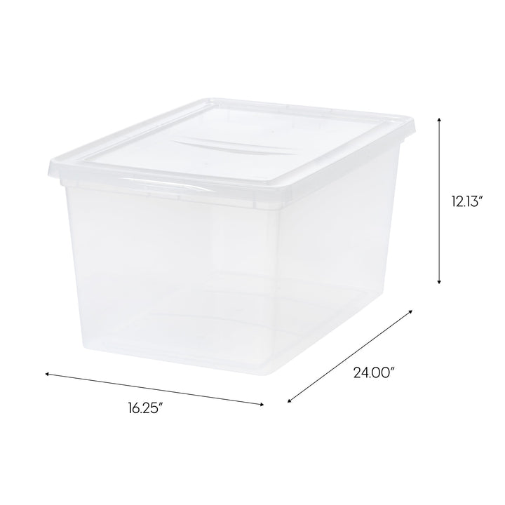 58 Quart Clear Storage Box, 6 Pack - IRIS USA, Inc.