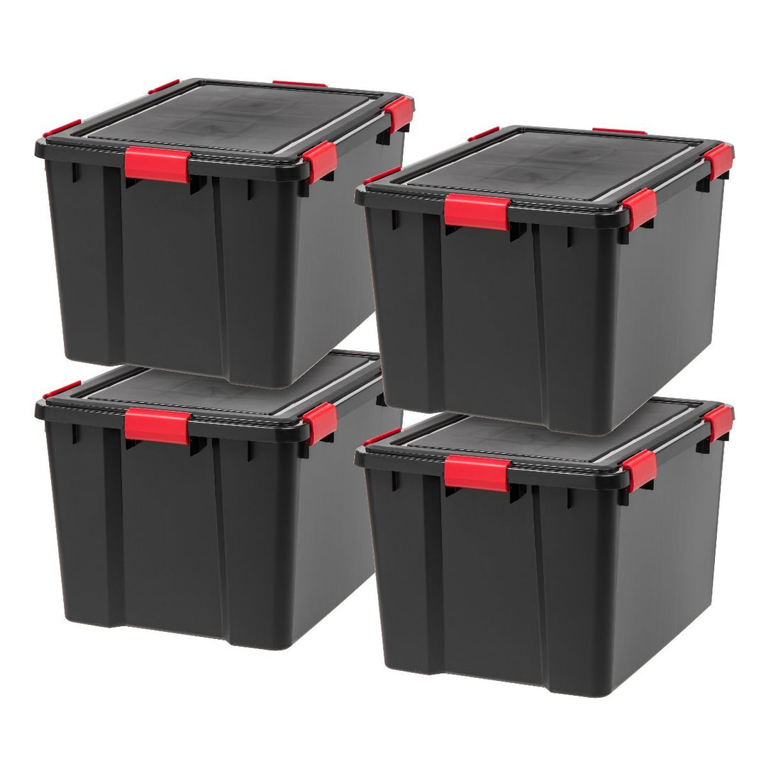 Case of 6 Weathertight File Boxes Translucent, 18-1/8 x 14-1/2 x 11 H | The Container Store