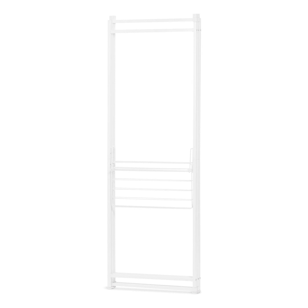 IRIS USA Clothes Rack, Collapsible Clothing Rack, Foldable Clothes Drying Rack, Garment Rack with Shelves, White Clothing Rack with 5 Panels - IRIS USA, Inc.