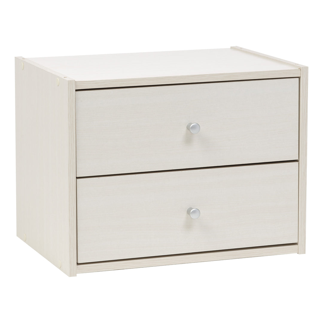 Modular Wood Stacking Box with Drawers - image 4#color_white