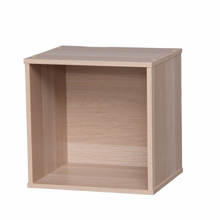 Wood Cube Box without Door - image 3#color_light-brown