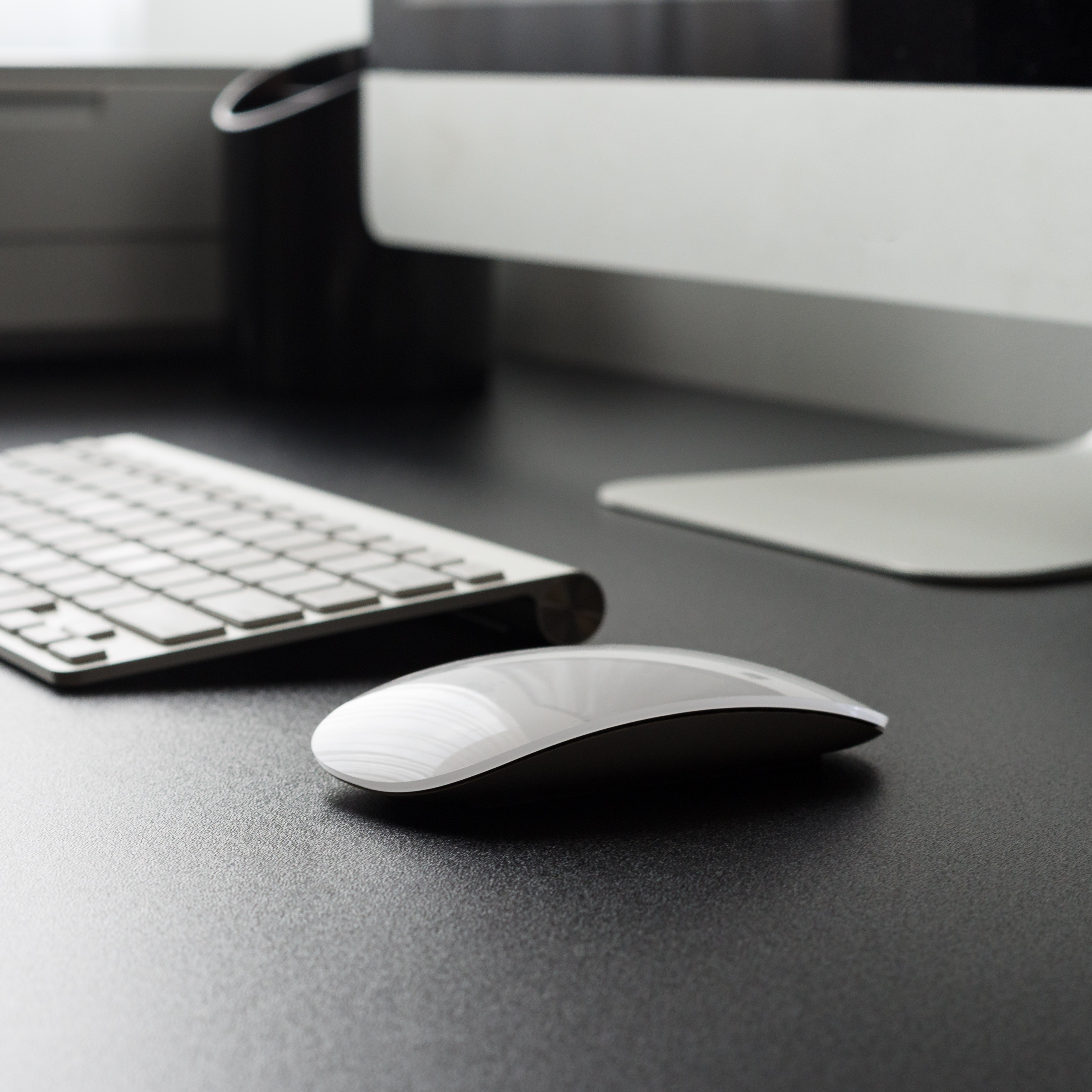 Black basic store desk