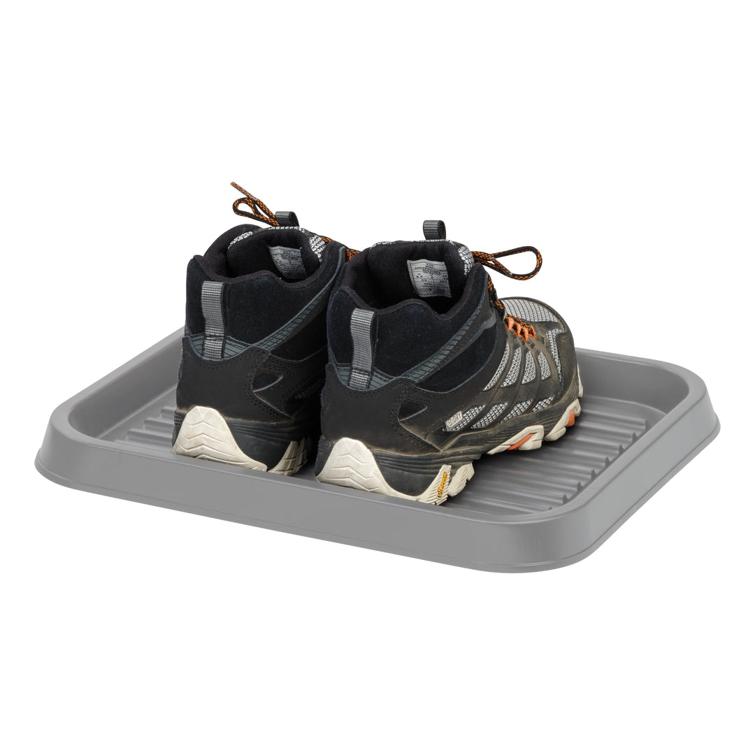 Small Shoe Tray, 3 Pack, Gray - IRIS USA, Inc.