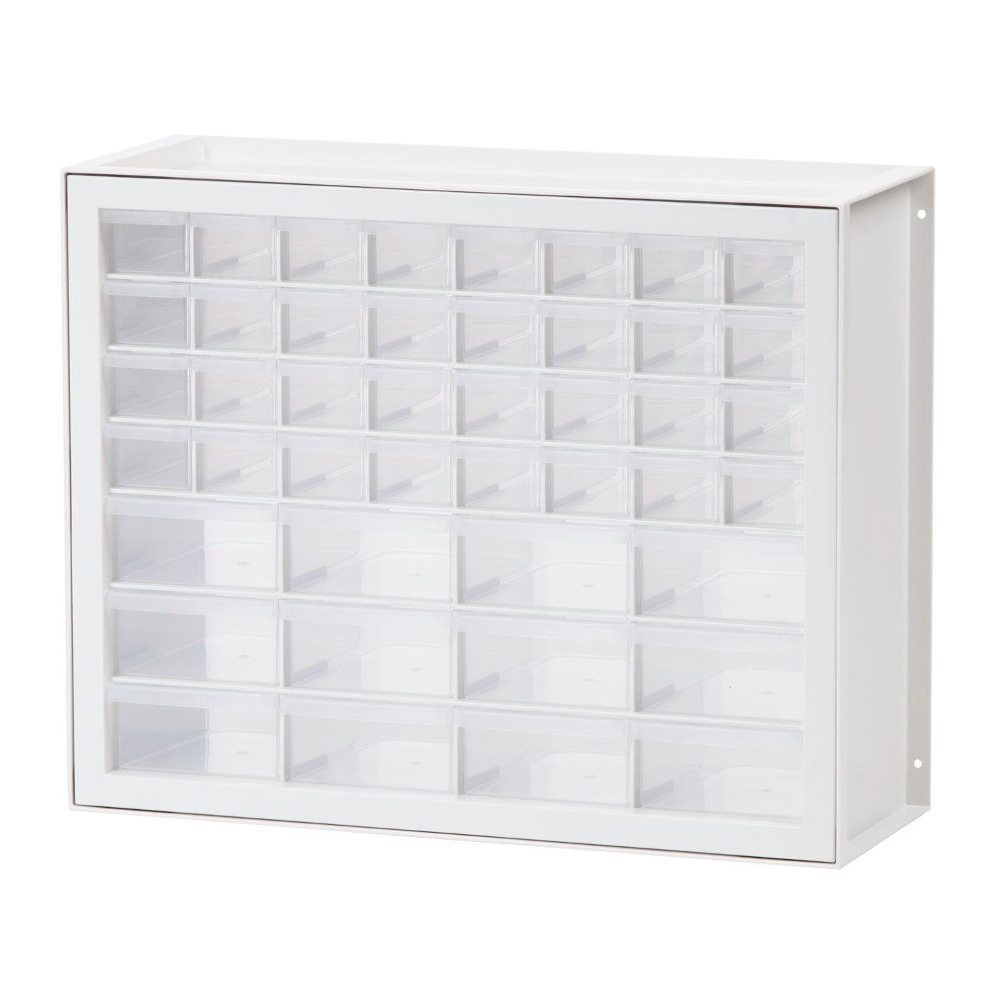 White Plastic 44 Drawer Sewing Storage Craft Part Organizer Cabinet  Hardware USA