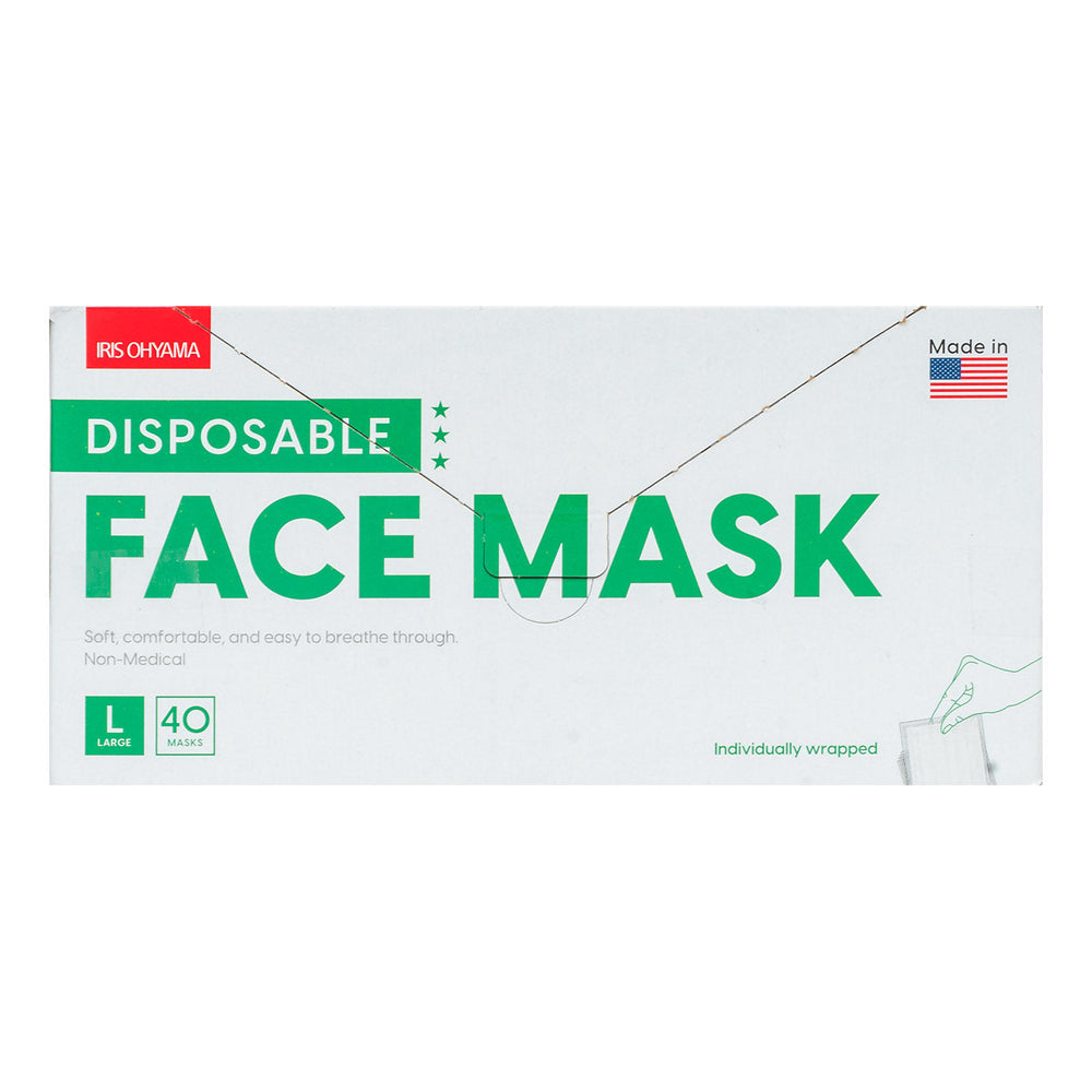 Individually Packaged Earloop Face Mask - 40-Piece - IRIS USA, Inc.