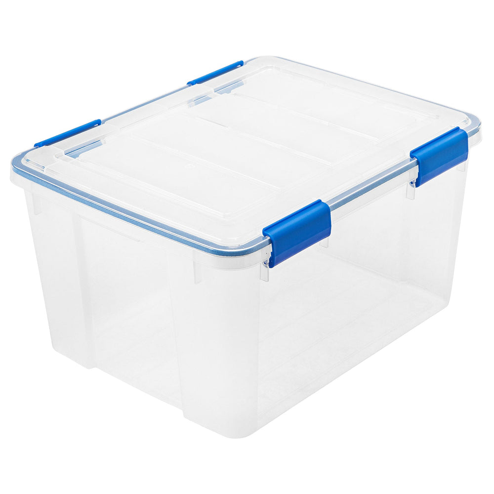 WEATHERTIGHT Multi-Purpose Storage Box, 44 Quart, Clear, 2 Pack - IRIS USA, Inc.