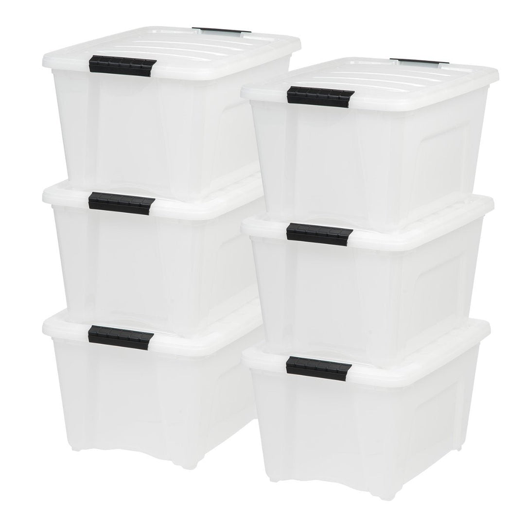 Stack and Pull Storage Box - 32 QT - image 1#color_pearl